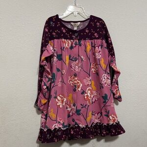 Matilda Jane Pink and Purple Floral Kids Dress